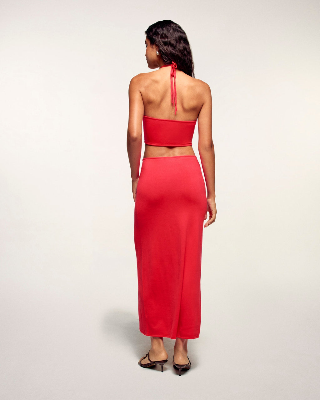 Robe Longue À Découpe Bijou Cœur