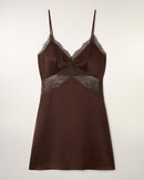 Robe Courte Bretelles À Dentelles