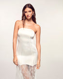 Robe Longue Bustier À Dentelle