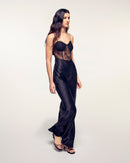 Robe Longue Bretelles Haut Dentelle