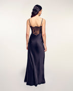 Robe Longue Bretelles Haut Dentelle
