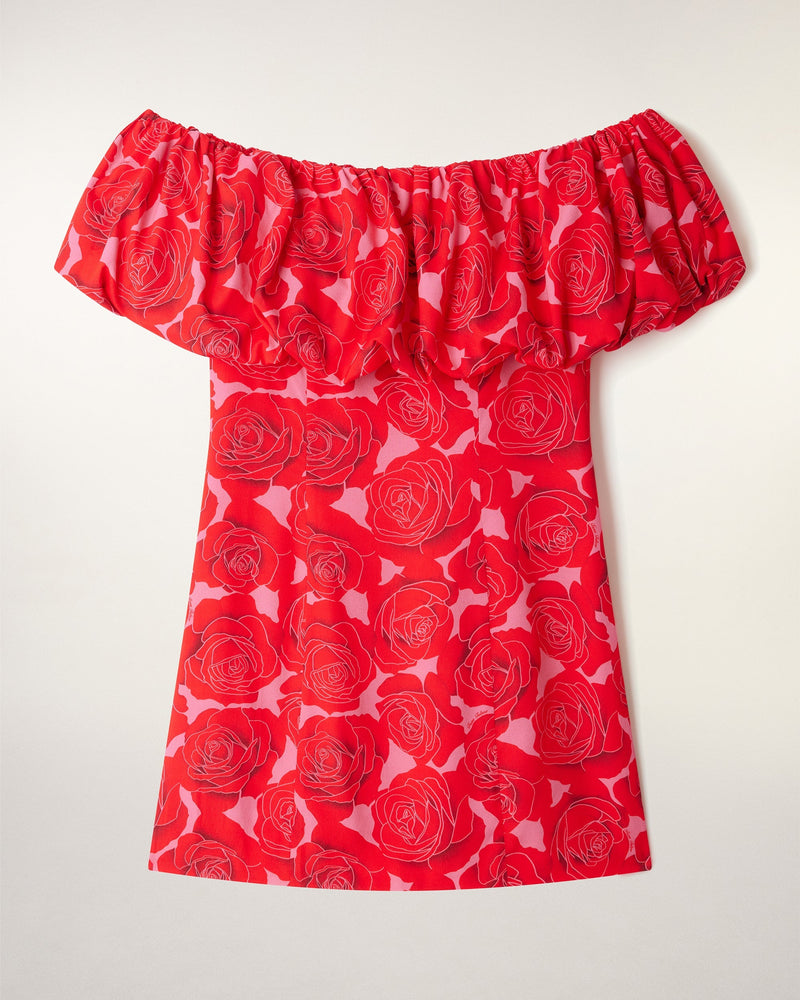 Robe Courte Col Bardot