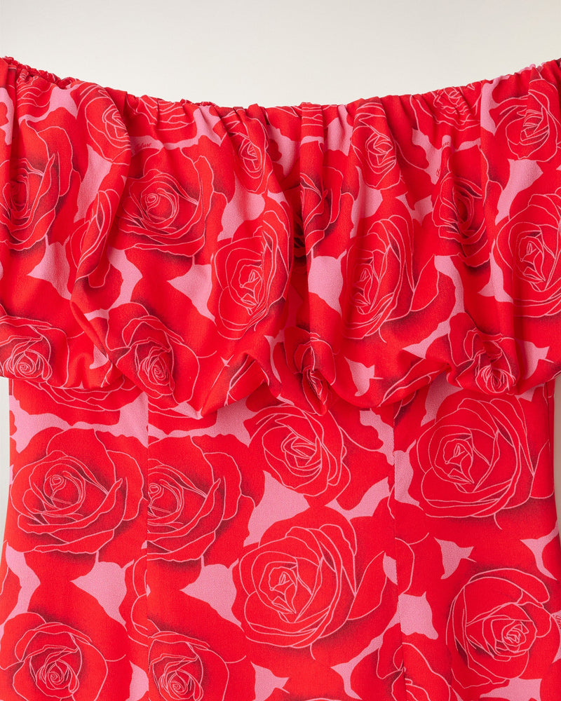Robe Courte Col Bardot