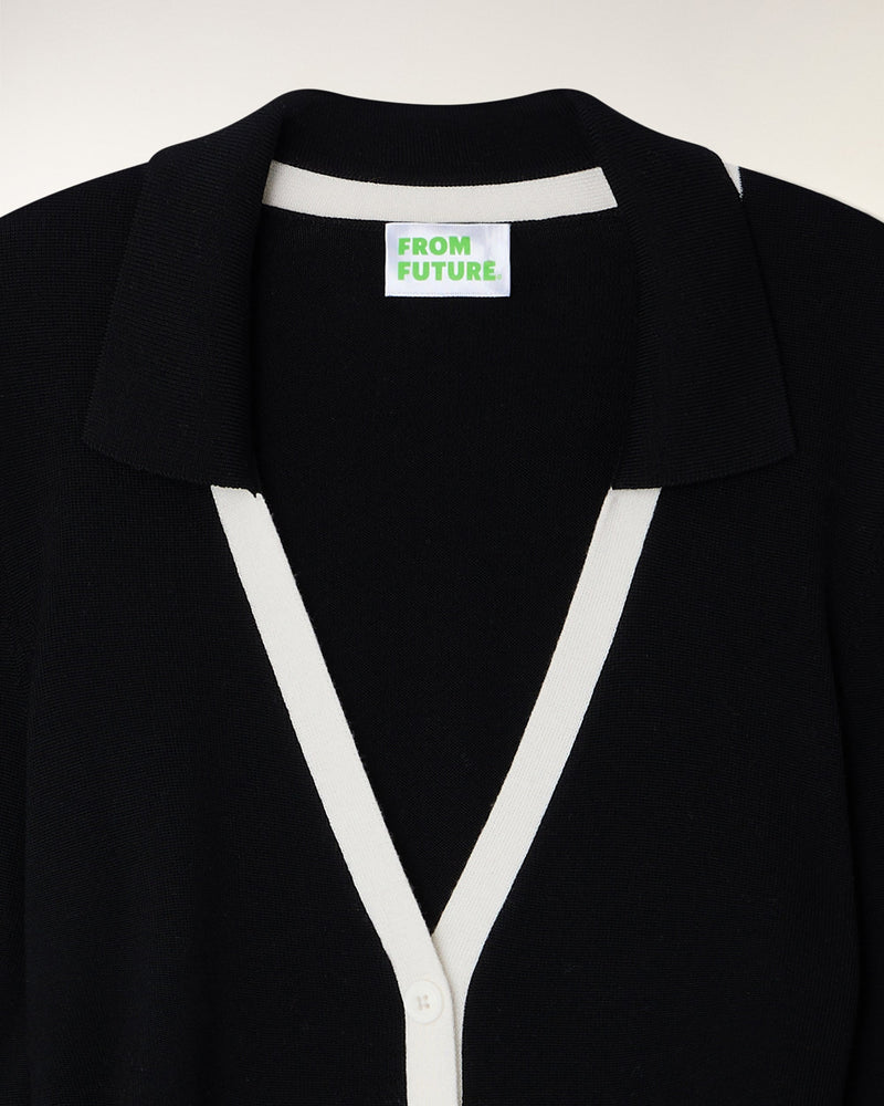 Robe Courte Manches Longues Patte Contrastée