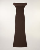 Robe Longue Bardot Drapé