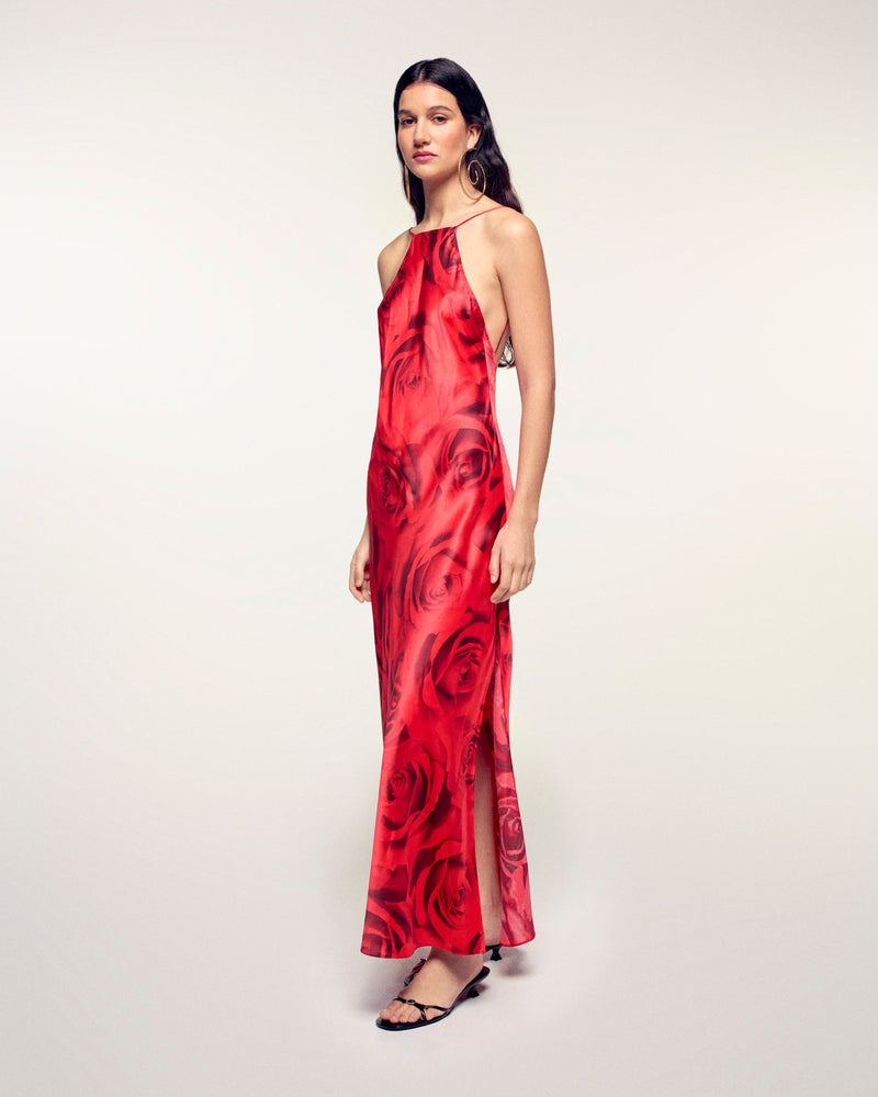 Robe Longue Bretelles Dos Nu