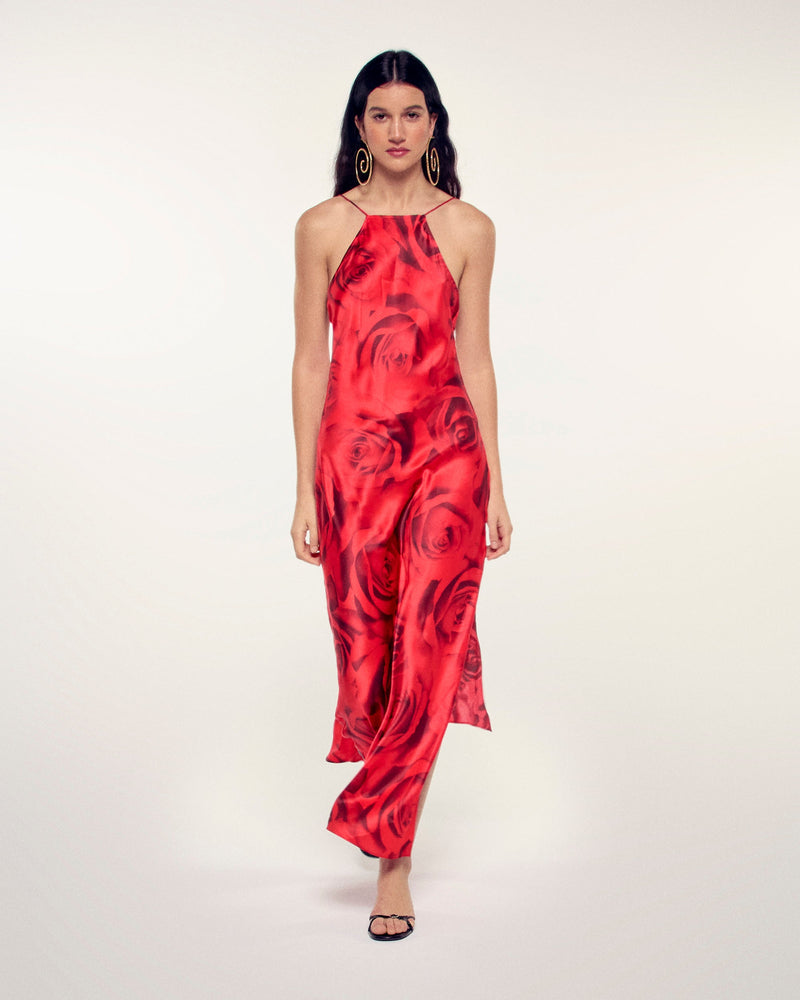 Robe Longue Bretelles Dos Nu