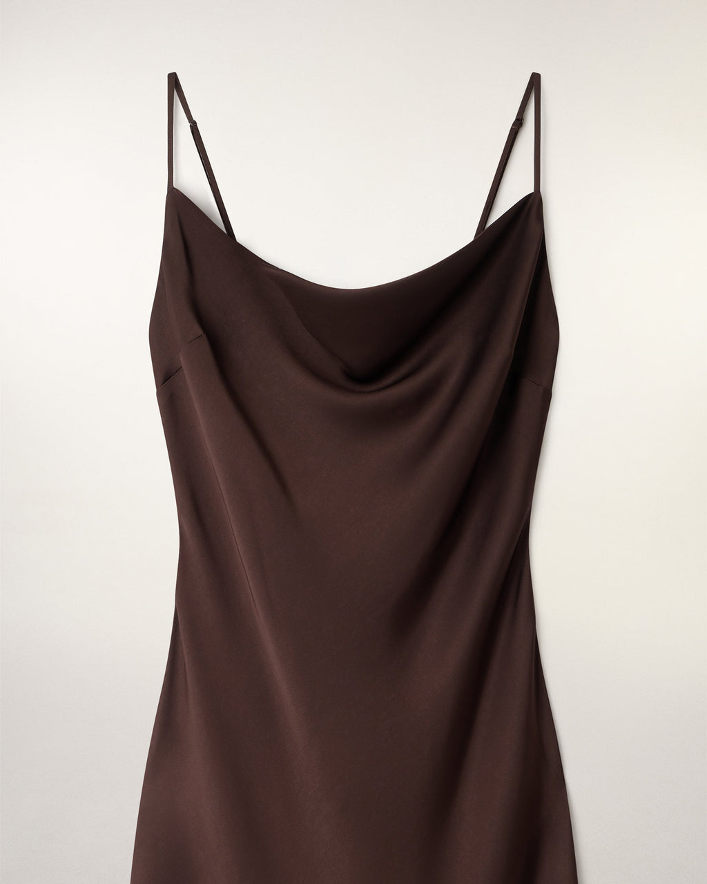 Long Dress with Straps Cowl Neck