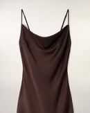 Robe Longue Bretelles Col Bénitier