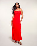 Robe Longue À Bretelles Liens Bijoux
