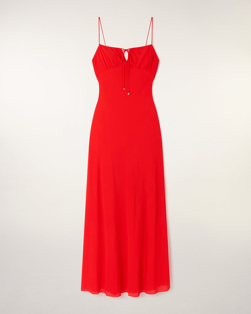 Robe Longue À Bretelles Liens Bijoux