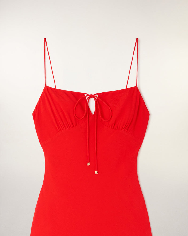 Robe Longue À Bretelles Liens Bijoux