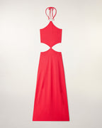 Robe Longue À Découpe Bijou Cœur