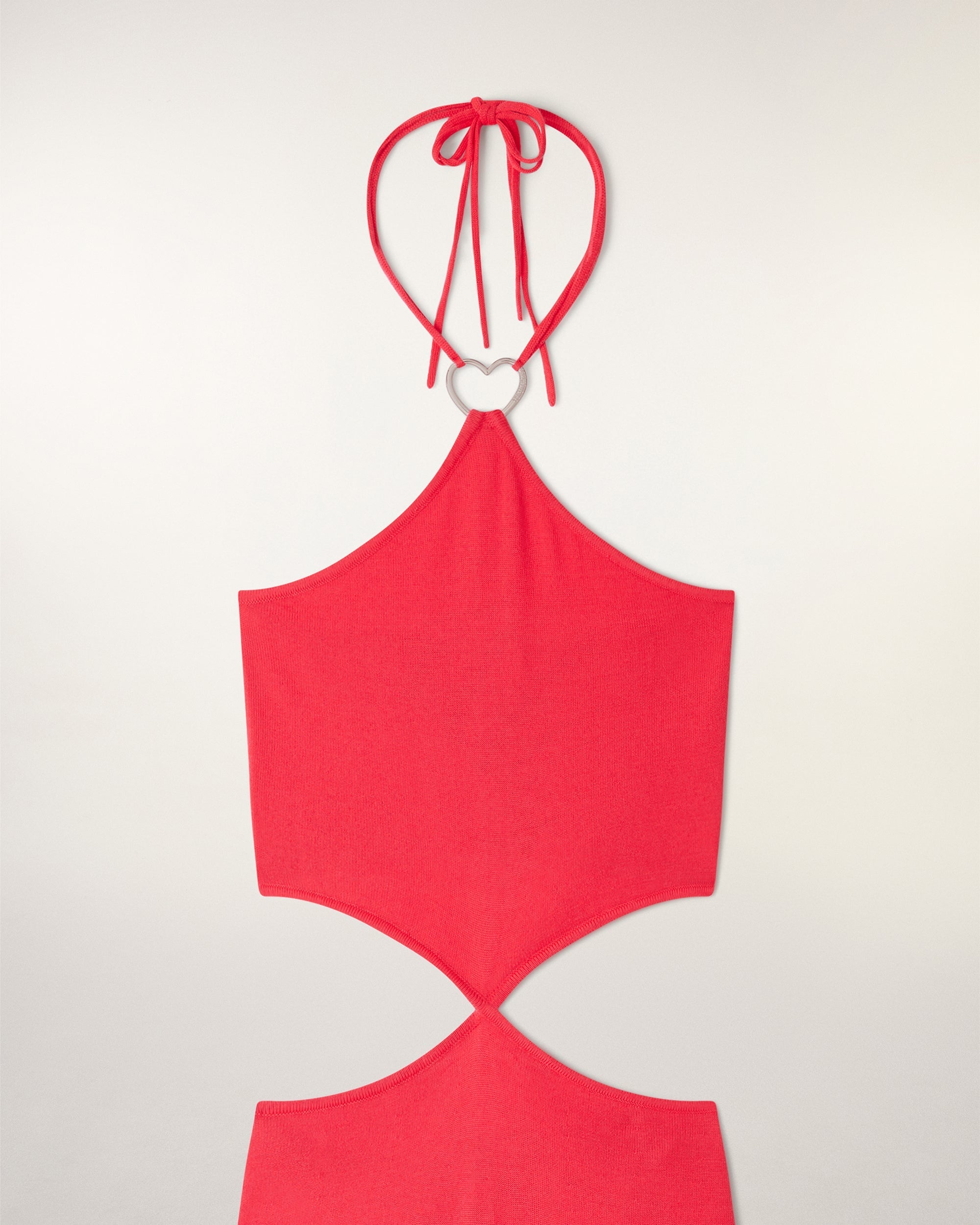 Robe Longue À Découpe Bijou Cœur