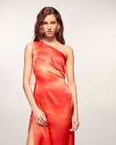 Robe Longue Asymétrique - Sunset Samba
