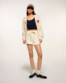 Sweatshirt Hoodie Coeur - Sable