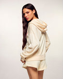 Sweatshirt Hoodie Coeur - Sable