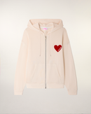 Sweatshirt Hoodie Coeur - Sable