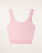 Brushed Cashmere Bralette Top - Cloudy Pink