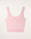 Top Brassière Cachemire Brossé - Cloudy Pink