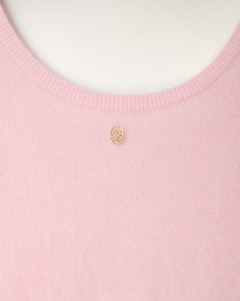 Top Brassière Cachemire Brossé - Cloudy Pink