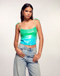 Top Bretelle Dip Dye À Sequins