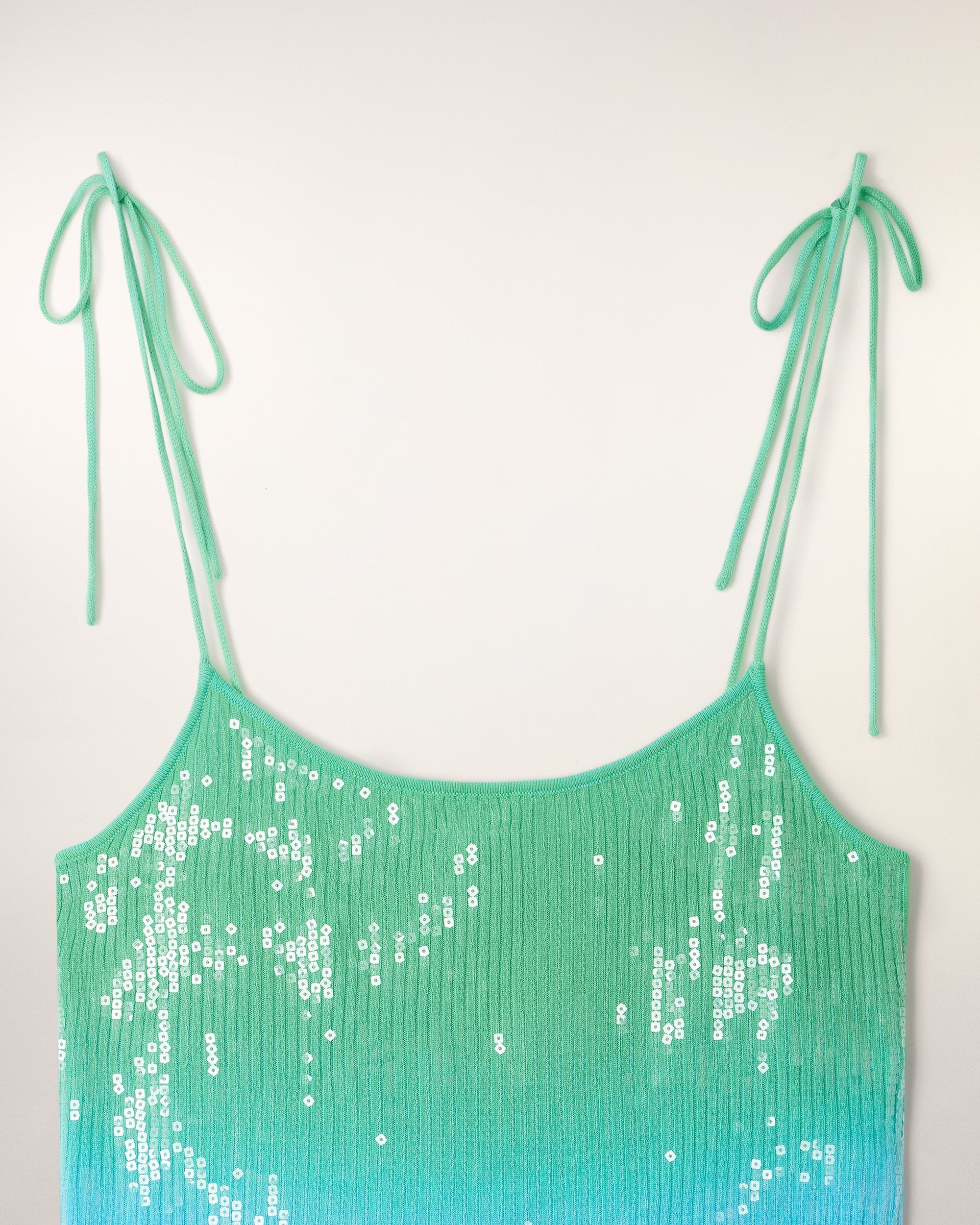 Top Bretelle Dip Dye À Sequins