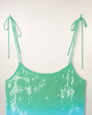 Top Bretelle Dip Dye À Sequins