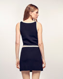 Top Sans Manches Boutons Strass