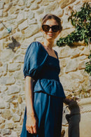 CHIARA top azul marino