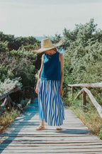 Cécile Blue Lines skirt