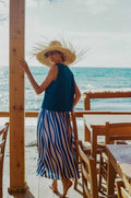 Cécile Blue Lines skirt