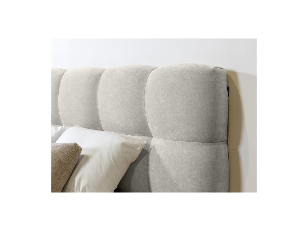 Bed with Solid Slats - Kumo - Natural Wooden Legs