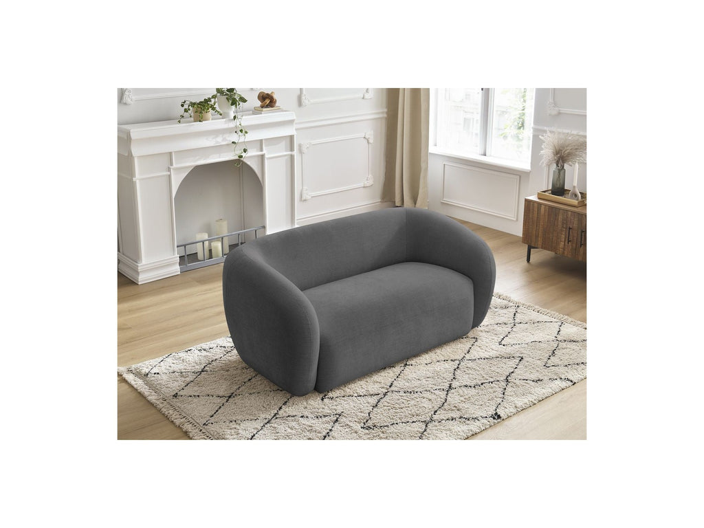 Celine - Canapé Droit Fixe 2 Places - Tissu Lisse