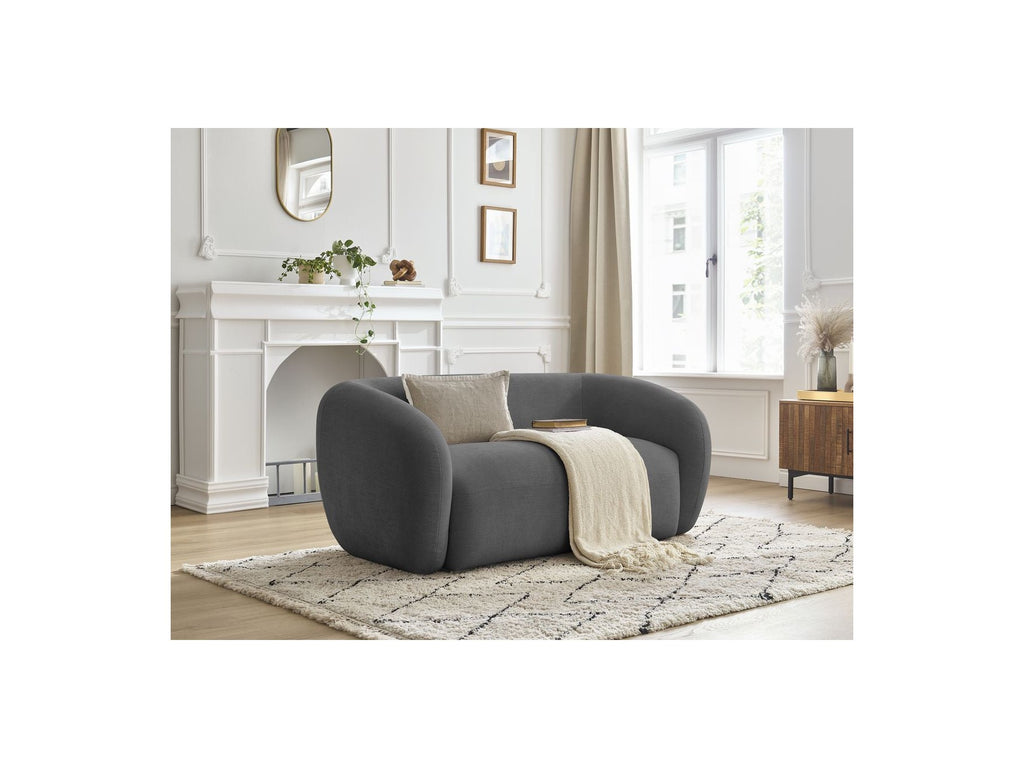 Celine - Canapé Droit Fixe 2 Places - Tissu Lisse