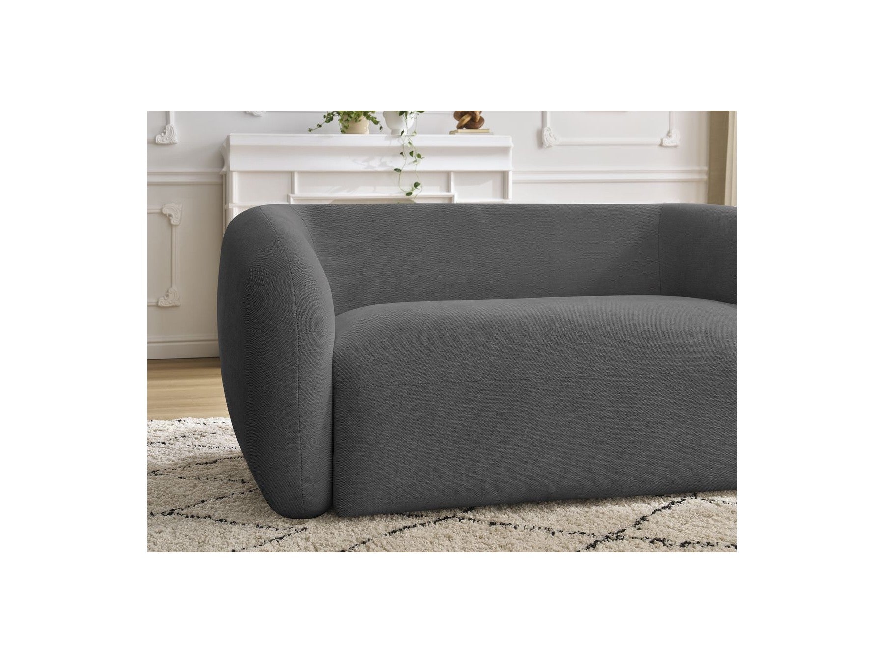 Celine - Canapé Droit Fixe 2 Places - Tissu Lisse