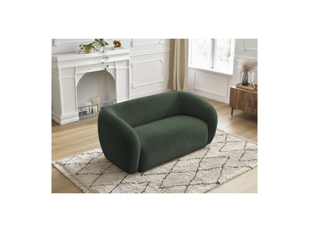 Celine - Canapé Droit Fixe 2 Places - Tissu Lisse
