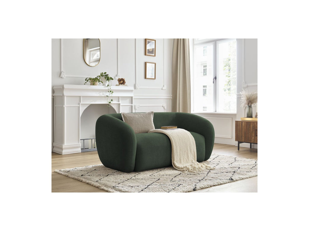 Celine - Canapé Droit Fixe 2 Places - Tissu Lisse