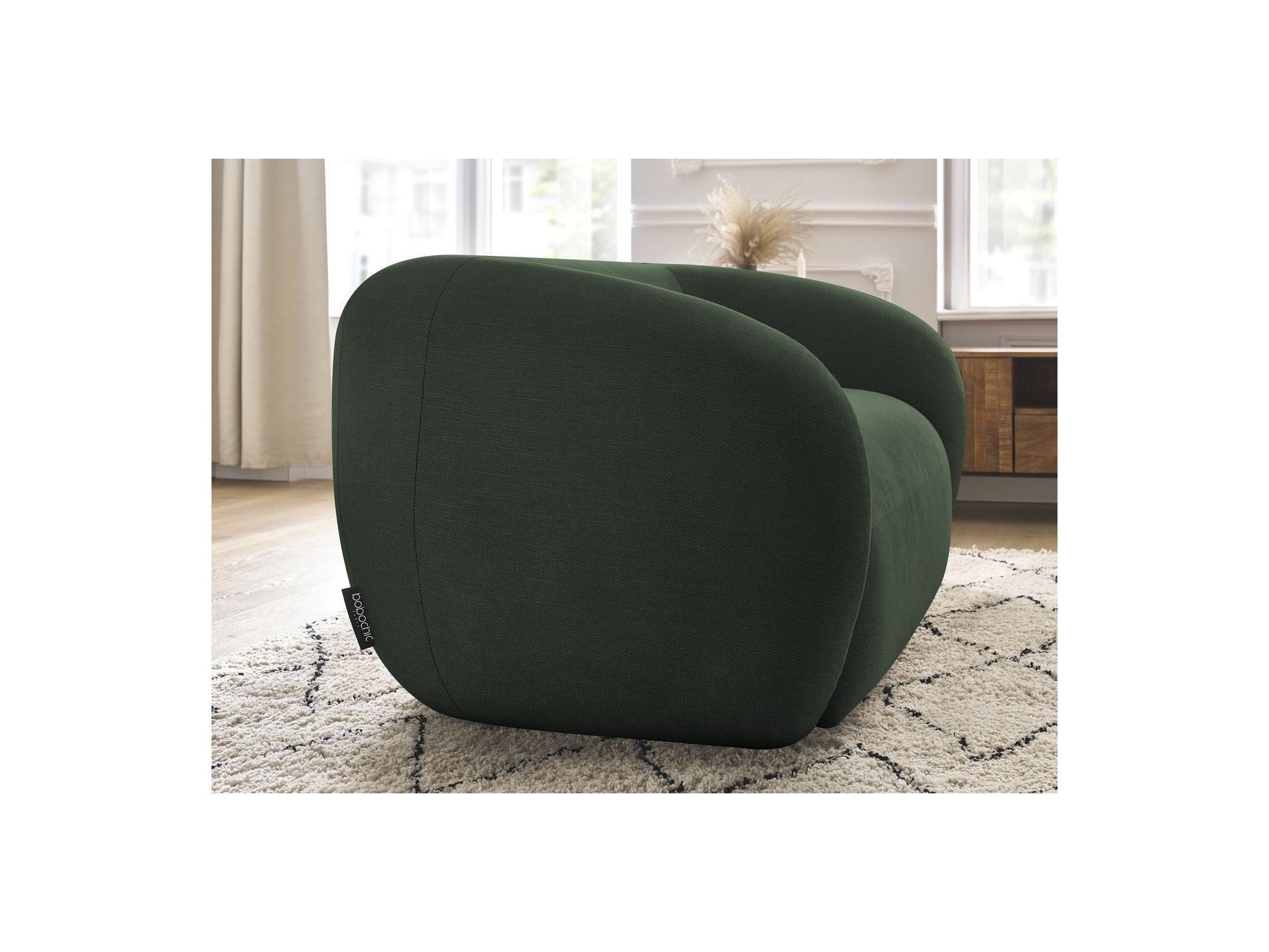 Celine - Canapé Droit Fixe 2 Places - Tissu Lisse