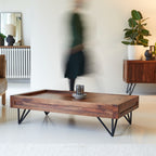 Bonnie - Table Basse Rangement - Palissandre - Marron Foncé