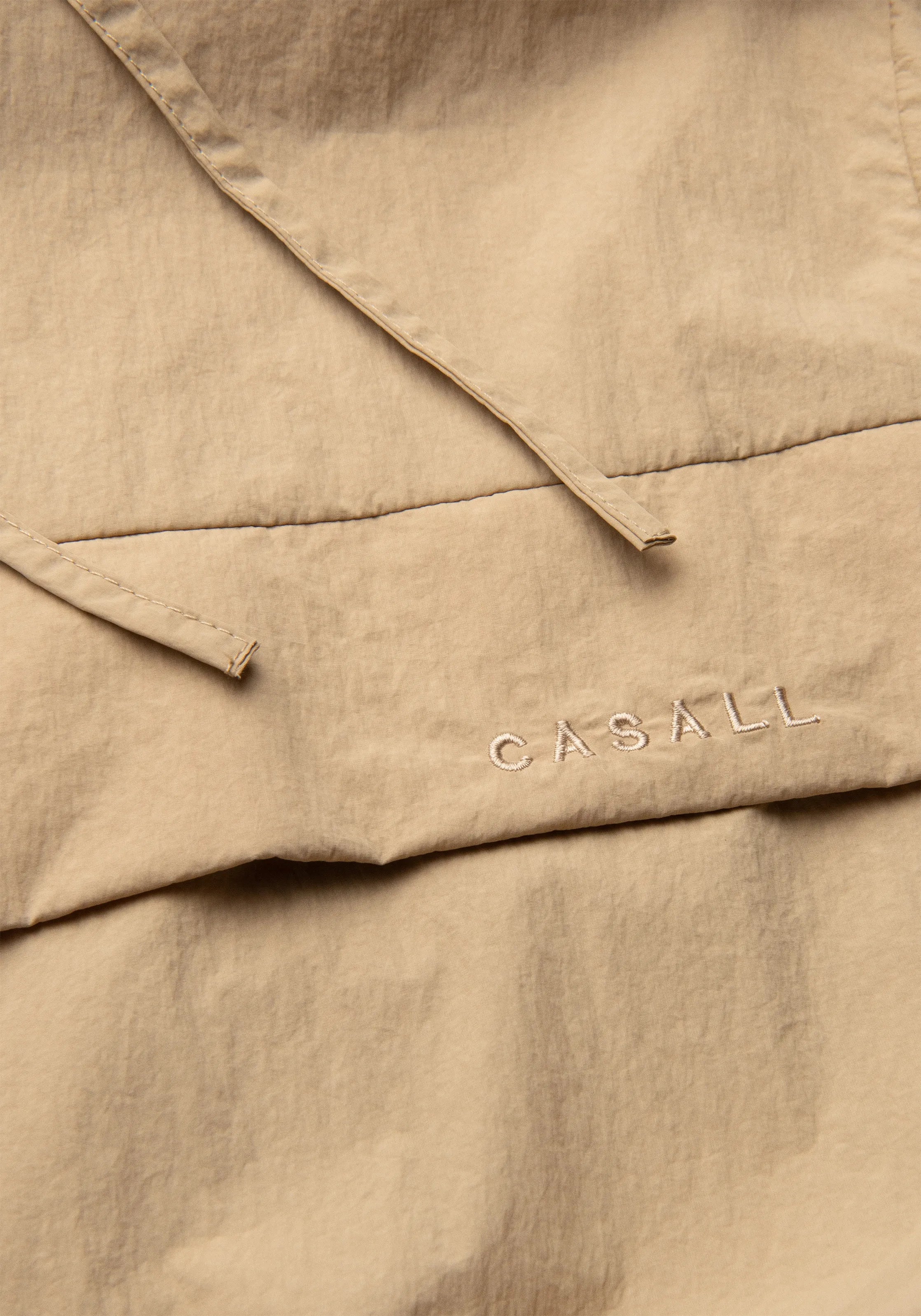 Active Short Sleeve Track Jacket - Dark Sand