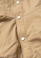 Active Short Sleeve Track Jacket - Dark Sand