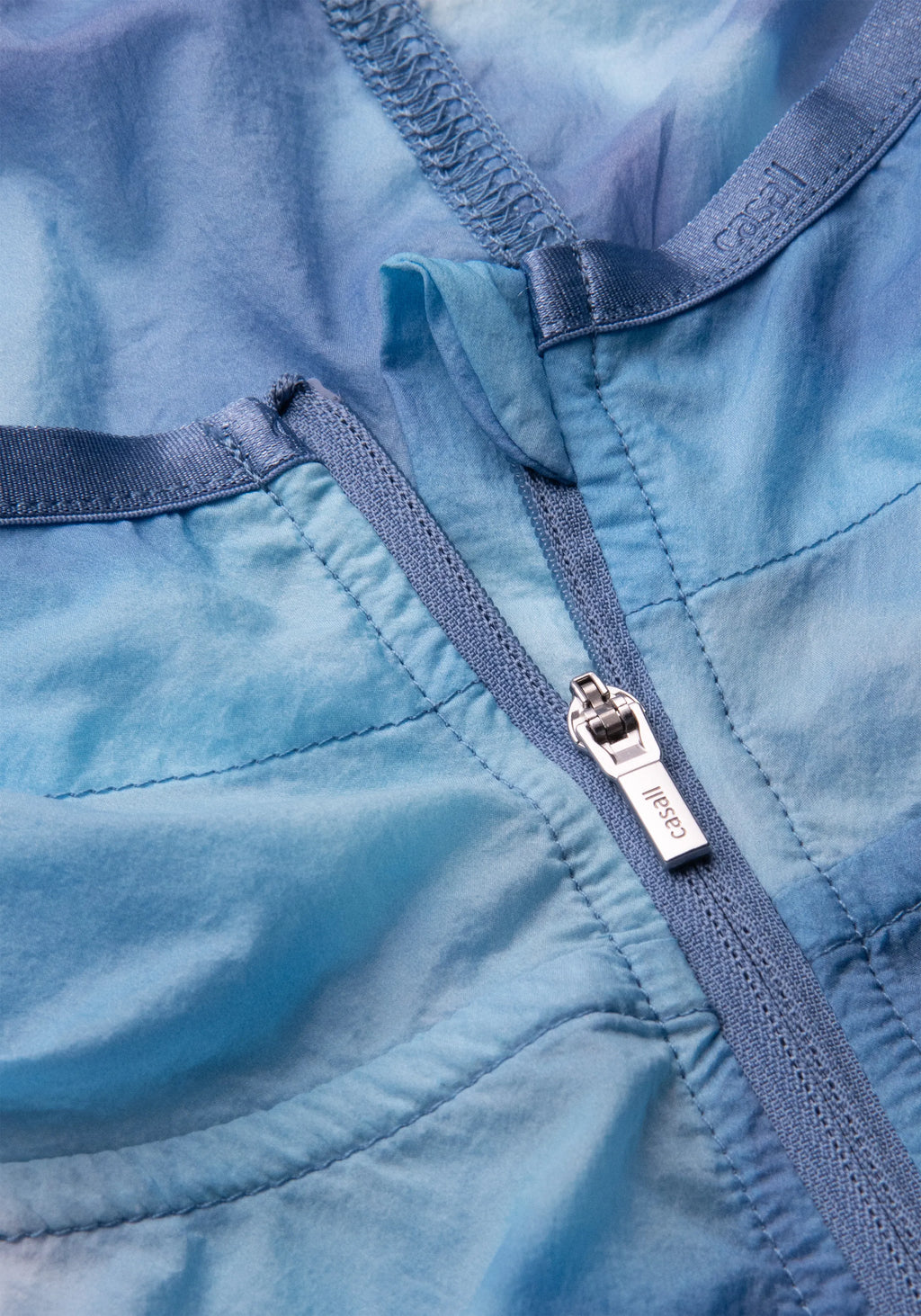 Breeze Printed Running Jacket - Breeze Blue Shadow