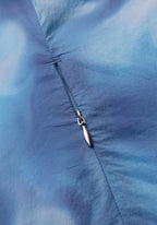 Breeze Printed Running Jacket - Breeze Blue Shadow