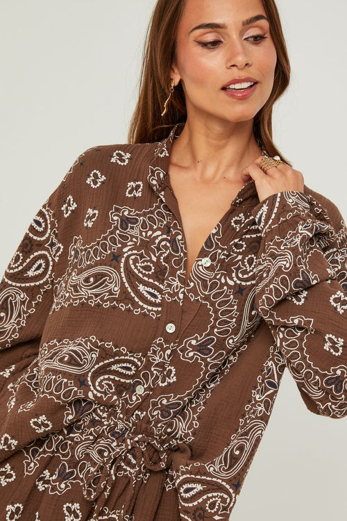 Conjunto Camisa Y Pantalón Corto - Choco
