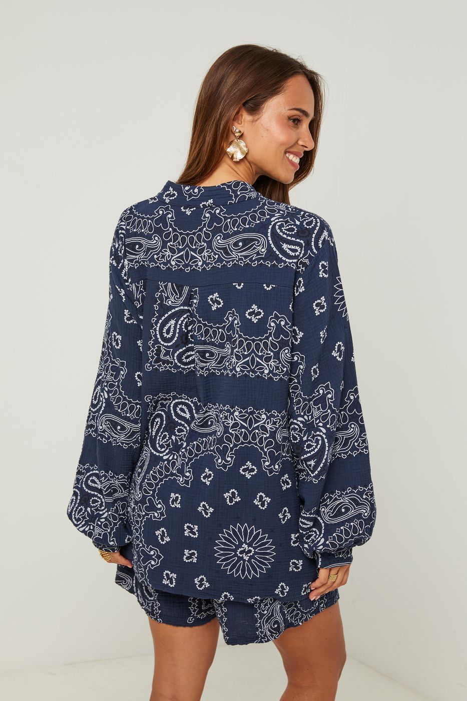 Shirt And Shorts Set - Navy