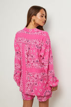 Shirt And Shorts Set - Pink