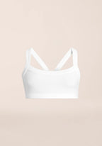 Defined Rib Sport Top - White