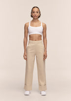 Defined Rib Sport Top - White