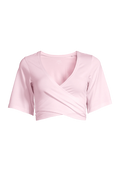 Deligth Cropped Wrap Top  - Lush Pink